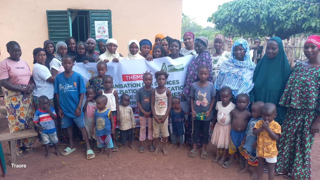 Projet AgriFARM – AGUISSA Séance de sensibilisation et de communication nutritionnelle – Kaboukariah le 8 Novembre 2025