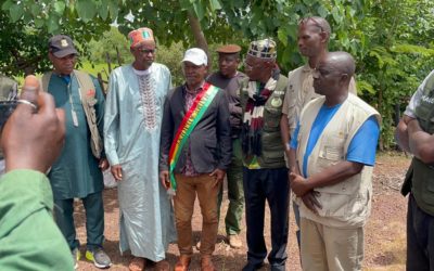Koubia : le Groupement UGVD-AVGRN-VDD lance officiellement la mise en terre des plants fruitiers à Songhessa
